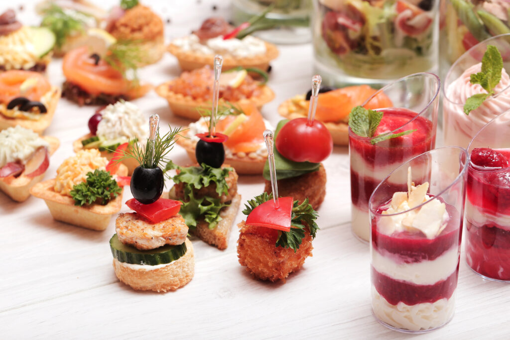 Snacks als Fingerfood Catering