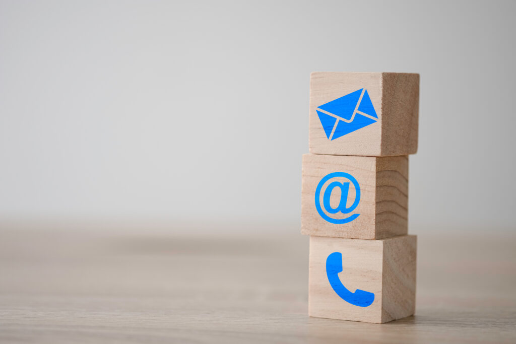 Symbol E-Mail, Brief, Telefon
